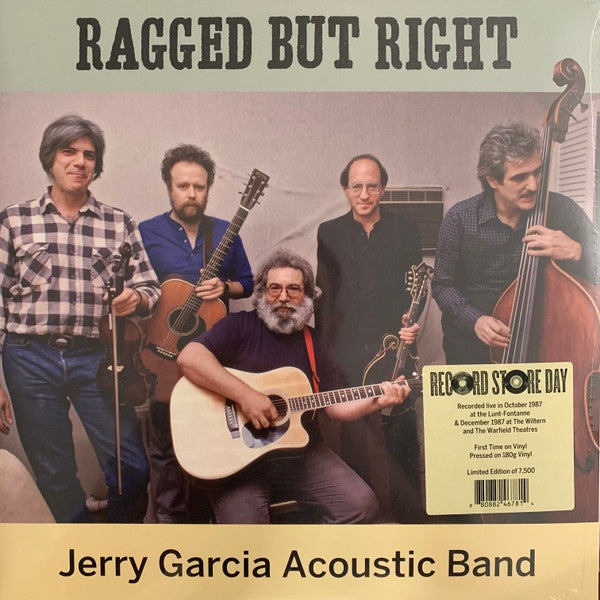 Jerry Garcia Acoustic Band - Ragged But Right (2010) - Mint- 2 LP Record Store Day 2022 Round RSD 180 gram Vinyl - Folk / Country / Bluegrass - Shuga Records