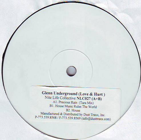 Glenn Underground ‎– Love & Hurt - New 3 LP Record 2000 Nite Life Collective USA White Label Promo Vinyl - Chicago Deep House