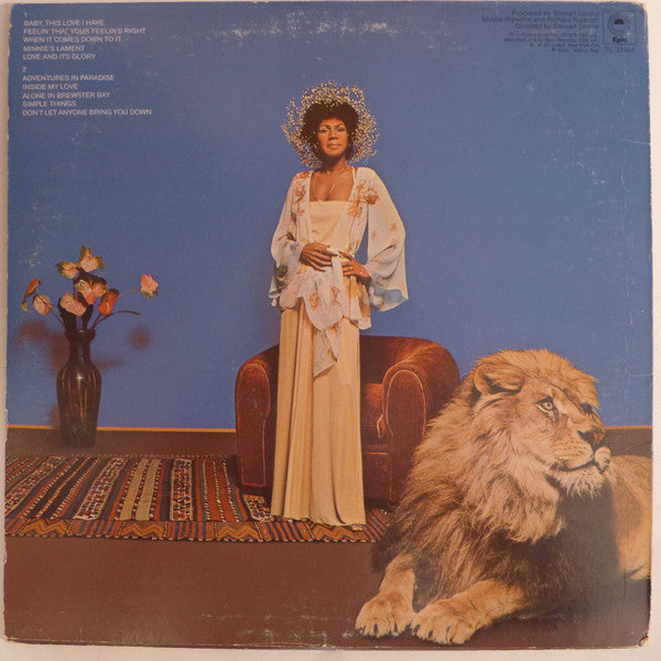 Minnie Riperton – Adventures In Paradise - VG+ LP Record 1975 Epic USA Original Vinyl - Soul - Shuga Records