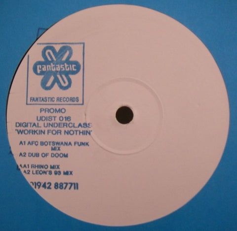 Digital Underclass – Workin' For Nothin' - New 12" Single Record 1995 Fantastic UK Vinyl - House