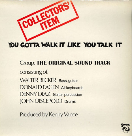 Various – You Gotta Walk It Like You Talk It (Or You'll Lose That Beat) - Mint- LP Record 1978 Spark UK Vinyl - Soundtrack