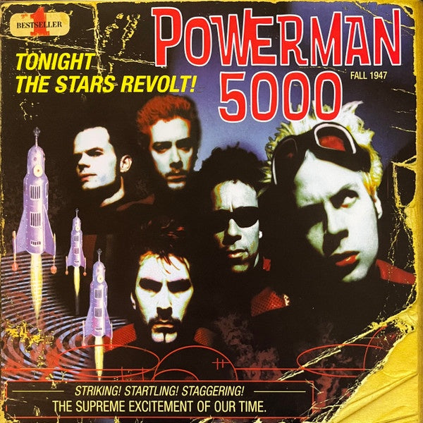 Powerman 5000 – Tonight The Stars Revolt! (1999) - New LP Record Real Gone Music Coke Bottle Clear with Yellow Streaks Vinyl - Nu Metal / Industrial