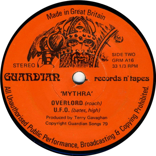 Mythra – Death And Destiny - VG+ 7" EP Record 1979 Guardian UK Vinyl - Heavy Metal - Shuga Records