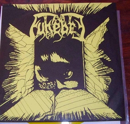 Funebre – Brainspoon - Mint- 7" Single Record 1990 The Whisper In Darkness Germany Yellow Vinyl & Numbered - Death Metal