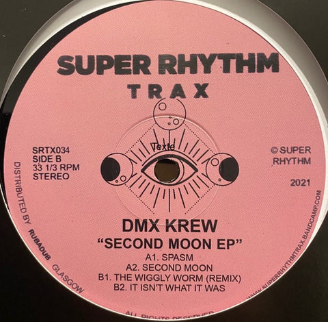 DMX Krew – Second Moon EP - New 12" EP Record 2022 Super Rhythm Trax UK Import Vinyl - Acid House / Electro