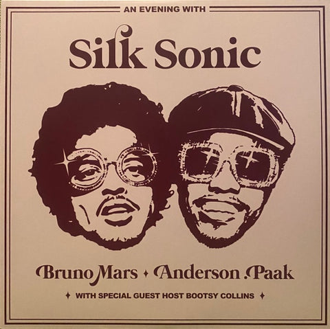 Silk Sonic – An Evening With Silk Sonic - Mint- LP Record 2022 Atlantic Aftermath Target Exclusive Vinyl & Alternate Cover - R&B / Funk / Hip Hop