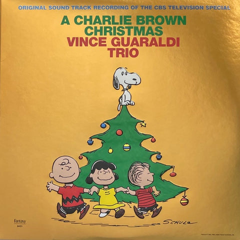 Vince Guaraldi Trio – A Charlie Brown Christmas (1965) - Mint- LP Record 2022 Fantasy Target Exclusive Green With Yellow Splatter Vinyl, Poster & Foil Cover - Soundtrack / Holiday
