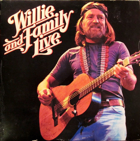 Willie Nelson - Willie & Family Live - VG+ 1978 2 LP Set (Original Press Promo LABEL) - Country