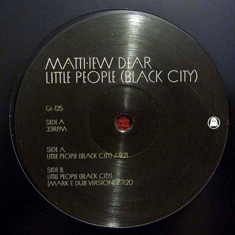 Matthew Dear ‎– Little People (Black City) - New 12" (2010) USA