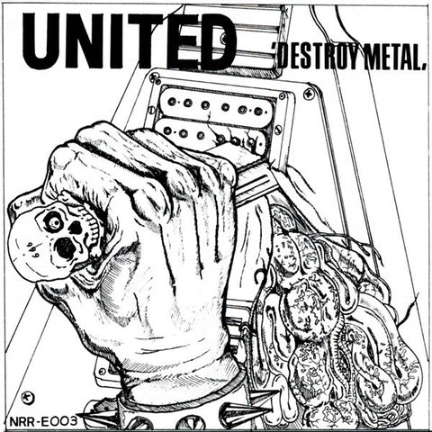 United – Destroy Metal - Mint7" EP Record 1985 Noise Room Japan Vinyl - Heavy Metal / Speed Metal