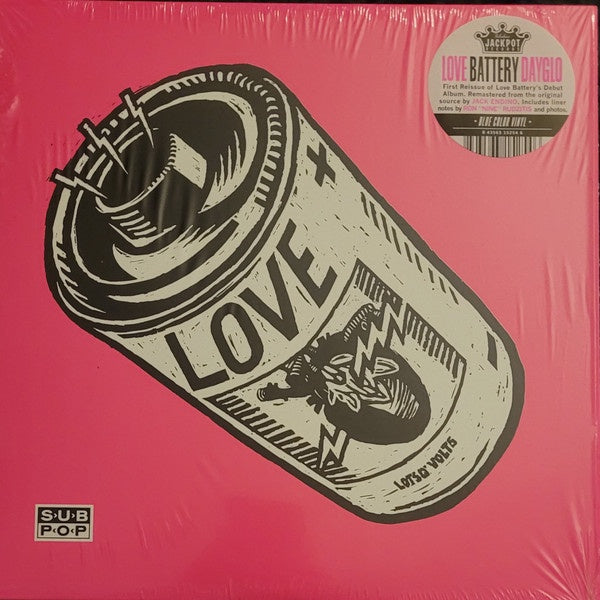 Love Battery – Dayglo (1992)- New LP Record 2022 Jackpot Blue Vinyl  - Alternative Rock / Psychedelic Rock / Grunge - Shuga Records
