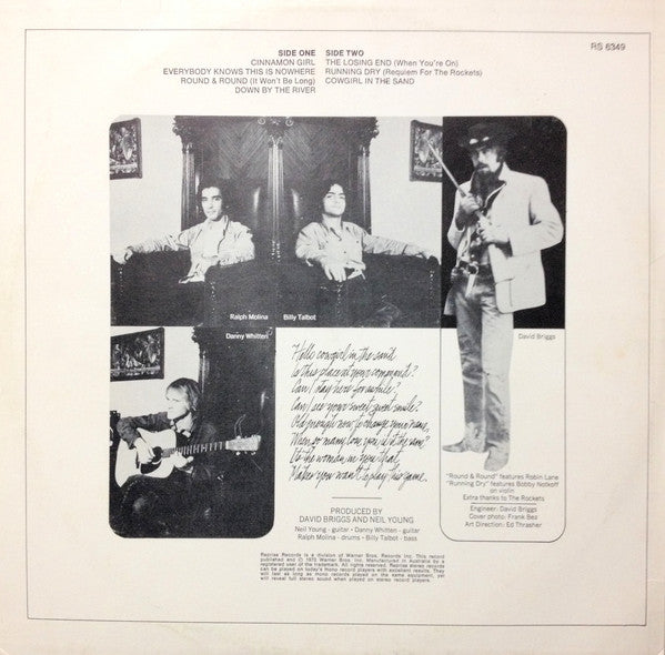 Neil Young With Crazy Horse - Everybody Knows This Is Nowhere - VG LP Record 1970 Reprise Australia Vinyl - Classic Rock / Folk Rock - Shuga Records