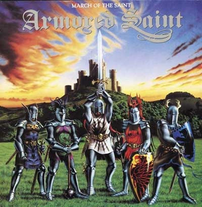 Armored Saint – March Of The Saint - VG+ LP Record 1984 Chrysalis USA Promo Vinyl - Heavy Metal - Shuga Records