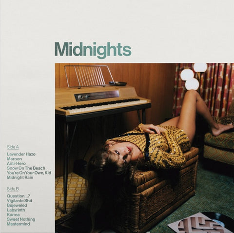 Taylor Swift – Midnights - Mint- LP Record 2022 Republic Jade Green Marbled Vinyl & Booklet - Pop / Synth-Pop