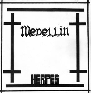 Herpes – Medellín - VG+ 7" EP Record 1989 Self-Released Colombia Vinyl - Grindcore / Noise / Death Metal