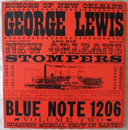 George Lewis And His New Orleans Stompers – Volume 2 - VG+ LP Record 1955 Blue Note USA Mono Lexington Vinyl - Jazz / Swing / Ragtime - Shuga Records