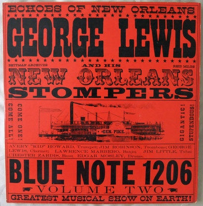 George Lewis And His New Orleans Stompers – Volume 2 - VG+ LP Record 1955 Blue Note USA Mono Lexington Vinyl - Jazz / Swing / Ragtime