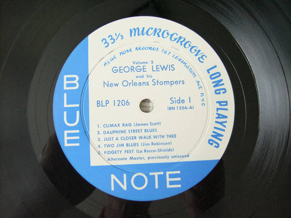 George Lewis And His New Orleans Stompers – Volume 2 - VG+ LP Record 1955 Blue Note USA Mono Lexington Vinyl - Jazz / Swing / Ragtime - Shuga Records