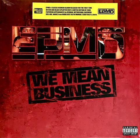 EPMD – We Mean Business (2008) - New 2 LP Record Store Day Black Friday 2022 RBC Def Squad RSD Red & Black Splatter Vinyl - Hip Hop