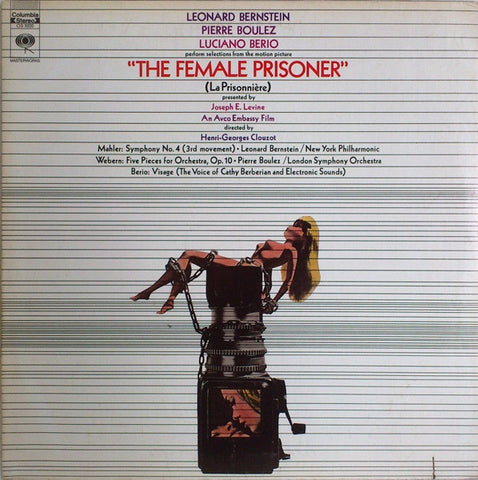 Leonard Bernstein, Pierre Boulez, Luciano Berio – The Female Prisoner (La Prisonnière) - Mint- LP Record 1969 Columbia USA Vinyl - Soundtrack
