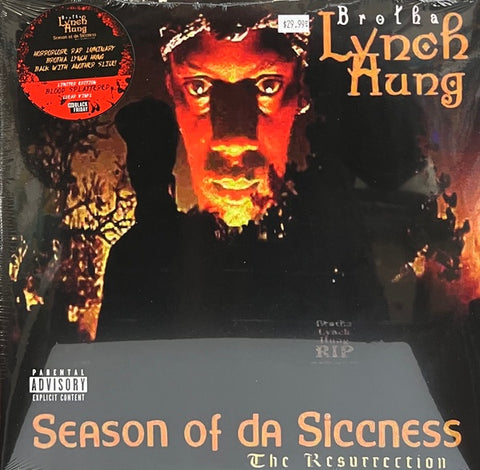 Brotha Lynch Hung – Season Of Da Siccness (The Resurrection) (1995) - New 2 LP Record Store Day Black Friday 2022 RBC Madesicc Muzicc RSD Blood Splattered Clear Vinyl - Hip Hop / G-Funk / Horrorcore