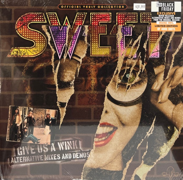 Sweet – Give Us A Wink (Alternative Mixes And Demos) - New 2 LP Record Store Day Black Friday 2022 Sound City RSD Orange Vinyl - Rock / Glam - Shuga Records