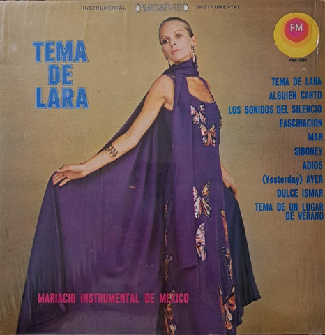 Mariachi Instrumental De México De Rafael Arteaga – Tema De Lara - Mint- LP Record 1970 FM Mexico Vinyl - Latin / Mariachi