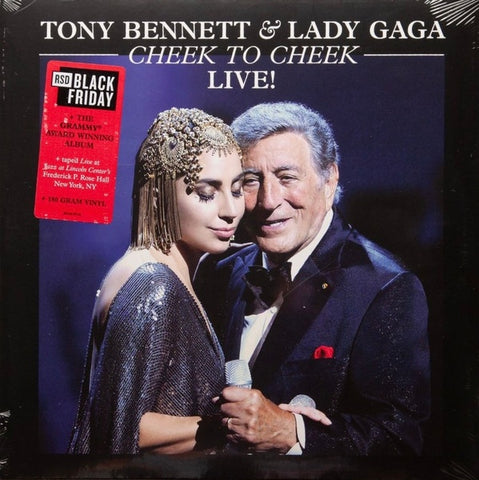 Tony Bennett & Lady Gaga – Cheek To Cheek Live! - New 2 LP Record Store Day Black Friday 2022 Streamline Interscope RSD 180 gram Vinyl - Jazz / Pop / Vocal
