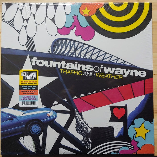 Fountains Of Wayne – Traffic And Weather (2007) - New LP Record Store Day Black Friday 2022 Orange With Black Streaks Vinyl - Rock / Power Pop