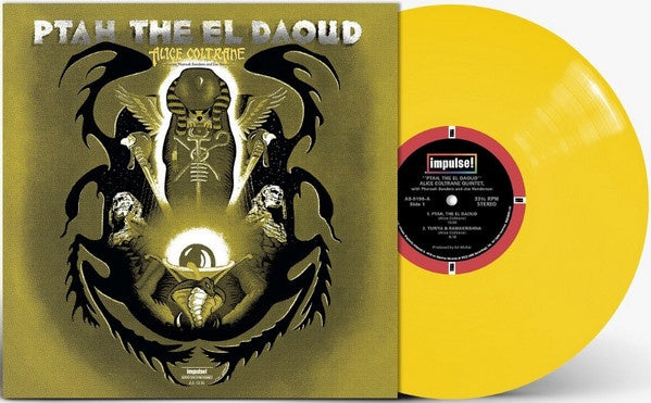 Alice Coltrane Featuring Pharoah Sanders And Joe Henderson – Ptah, The El Daoud (1970) - New LP Record 2022 Third Man Impulse! Yellow 180 gram Vinyl & Screen Printed Handmade Cover - Jazz / Avant-garde / Modal - Shuga Records