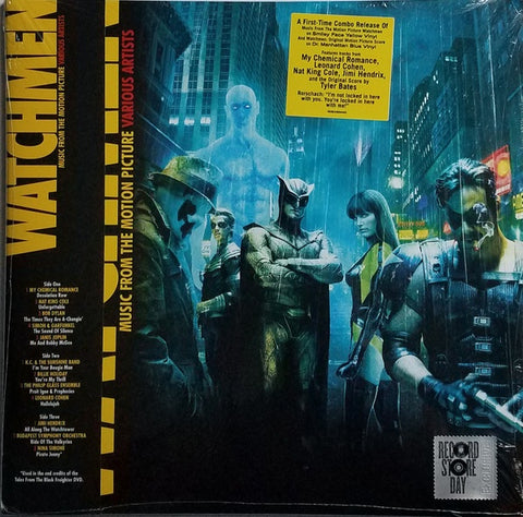 Tyler Bates, Various – Watchmen (Original Motion Picture 2009) - New 3 LP Record Store Day Black Friday 2022 Warner RSD Yellow & Blue Vinyl - Soundtrack