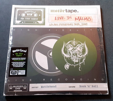 Motörhead – The Löst Tapes Vol. 3 (Live In Malmö 2000) - New 2 LP Record Store Day Black Friday 2022 BMG Murder One RSD Green Vinyl - Rock & Roll