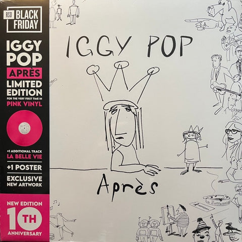 Iggy Pop – Après (2012) - New LP Record Store Day Black Friday 2022 GM Éditions RSD Pink Vinyl & Poster - Rock / Punk / Chanson