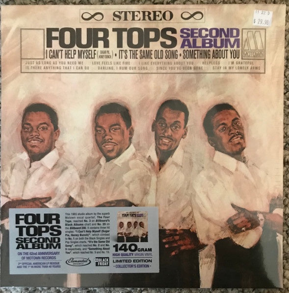 Four Tops - Second Album (1965) - New LP Record Store Day Black Friday 2022 Motown RSD Vinyl - Soul - Shuga Records