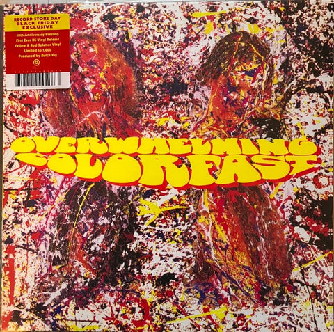Overwhelming Colorfast – Overwhelming Colorfast (1992) - New LP Record Store Day Black Friday 2022 ORG Music RSD Clear With Yellow & Red Splatter Vinyl - Alternative Rock