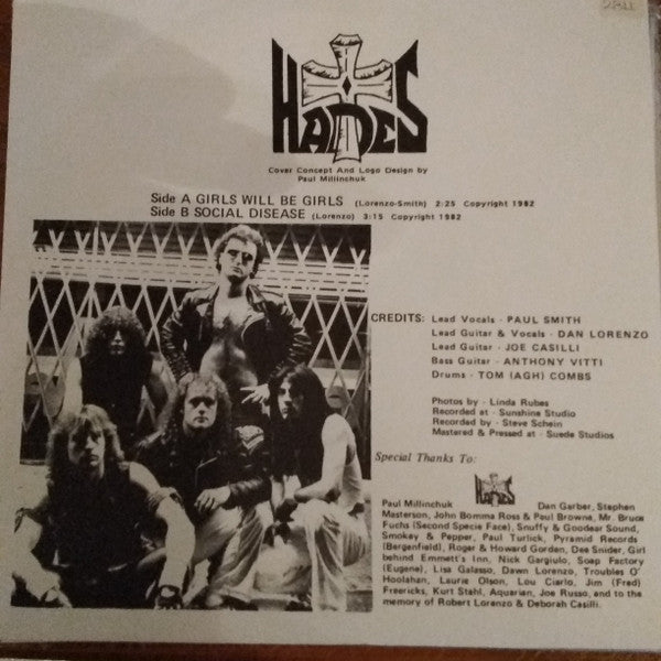 Hades – Deliver Us From Evil - VG+ 7" Single Record 1982 Clown Productions USA Vinyl - Heavy Metal / Hard Rock - Shuga Records