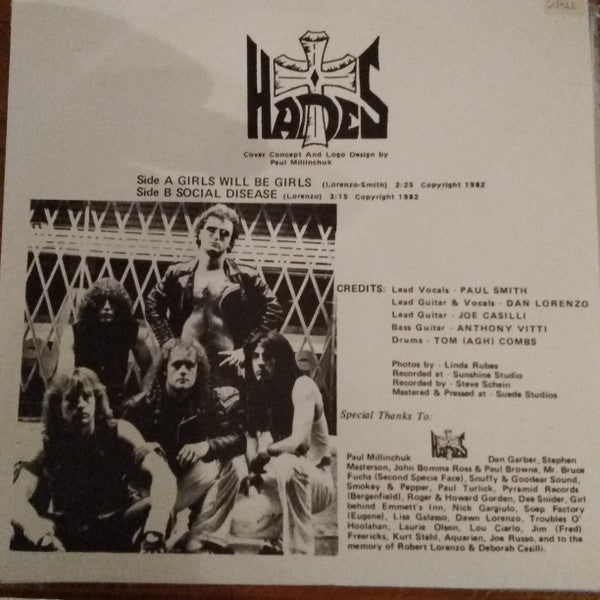 Hades – Deliver Us From Evil - VG+ 7" Single Record 1982 Clown Productions USA Vinyl - Heavy Metal / Hard Rock