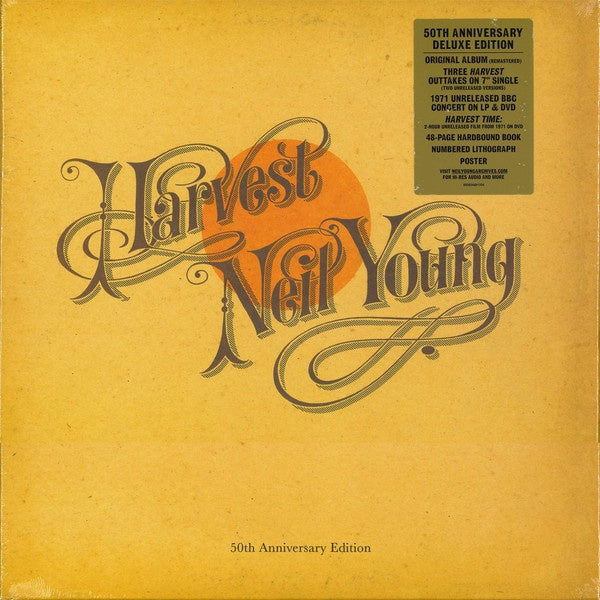 Neil Young – Harvest - New 2 LP Record Box Set 2022 Reprise Vinyl, 7", DVD, Book & Numbered Lithograph - Rock / Folk Rock