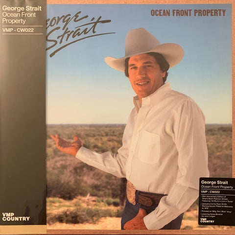 George Strait – Ocean Front Property (1987) - New LP Record 2022 MCA 180 gram Am I Blue Vinyl & Booklet - Country