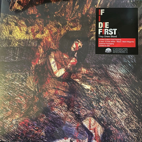If I Die First – They Drew Blood - Mint- EP Record 2022 Velocity White / Black / Neon Magenta Merge Vinyl - Rock / Post-Hardcore