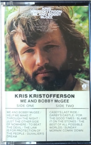 Kris Kristofferson – Me And Bobby McGee - Used Cassette 1971 Monument Tape - Country / Country Rock