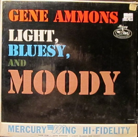 Gene Ammons ‎– Light, Bluesy And Moody VG - 1963 Wing Mono USA - Jazz