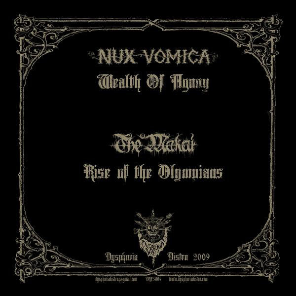 Nux Vomica / The Makai ‎– Nux Vomica / The Makai - New Ep Record 2016 Dysphoria USA Cream With Black Splatter Vinyl - Thrash / Hardcore
