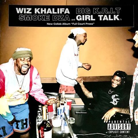 Wiz Khalifa, Big K.R.I.T., Smoke DZA, Girl Talk – Full Court Press - New LP 2022 Asylum Vinyl - Hip Hop / Trap / Pop Rap