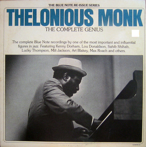 Thelonious Monk ‎– The Complete Genius VG (Poor Cover) 1976 Blue Note: Re-Issue Series 2-LP Gatefold Mono Compilation USA - Jazz / Bop