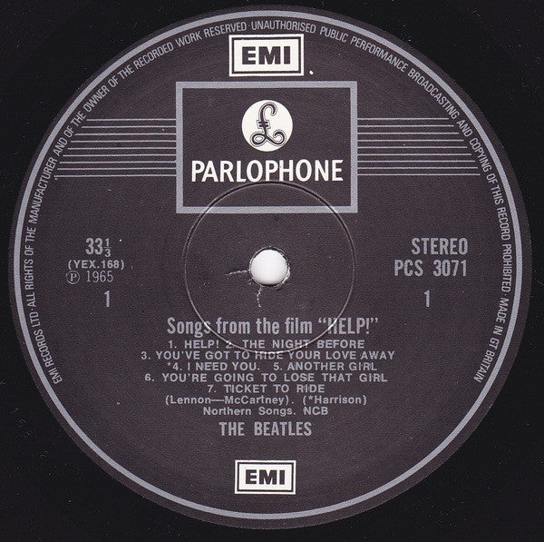 The Beatles – Help! (1965) - Mint- LP Record 1976 Parlophone UK Stereo Vinyl - Pop Rock / Soundtrack / Beat - Shuga Records