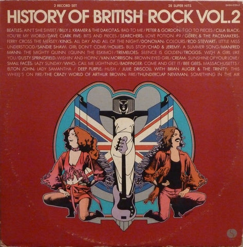 Various – History Of British Rock Vol. 2 - VG+ 2 LP Record Sire USA Vinyl - Pop Rock / Classic Rock / Beat