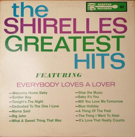 The Shirelles – The Shirelles' Greatest Hits - VG+ LP Record 1963 Scepter USA Mono Vinyl - Soul / Rhythm & Blues