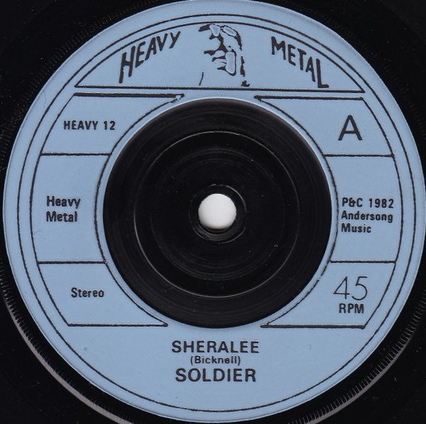Soldier – Sheralee / Force -In League With Satan / Live Like An Angel - Mint- 7" Single Record 1982 Heavy Metal Records UK Vinyl - Heavy Metal - Shuga Records