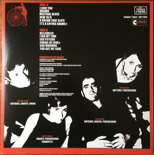Les Bellas - Belladelic - Mint- LP Record 2010 Les Disques Steak France Vinyl - Garage Rock / Psychedelic Rock - Shuga Records